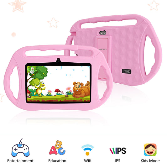 Tablette Enfant 7 Pouces Android 10 - 16GB Éducative Quad Core - SADJÉ