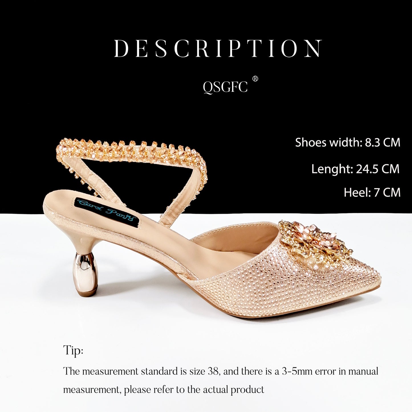 Ensemble Chaussures Sac Femme Strass Fleurs - Talons Hauts Soirée - SADJÉ