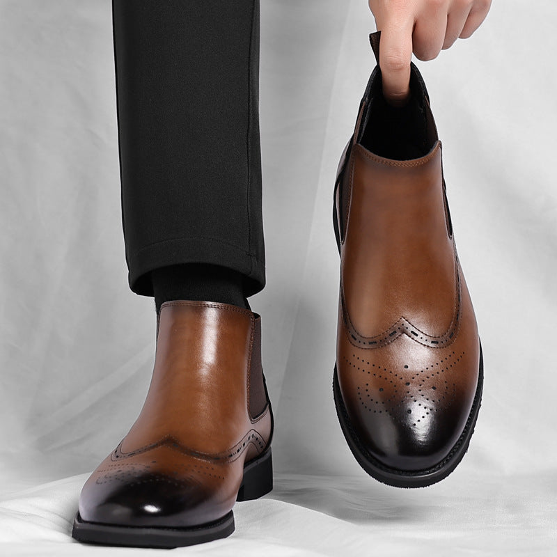 Boots Homme Vintage British Fourrées - Bottines Casual Hiver - SADJÉ