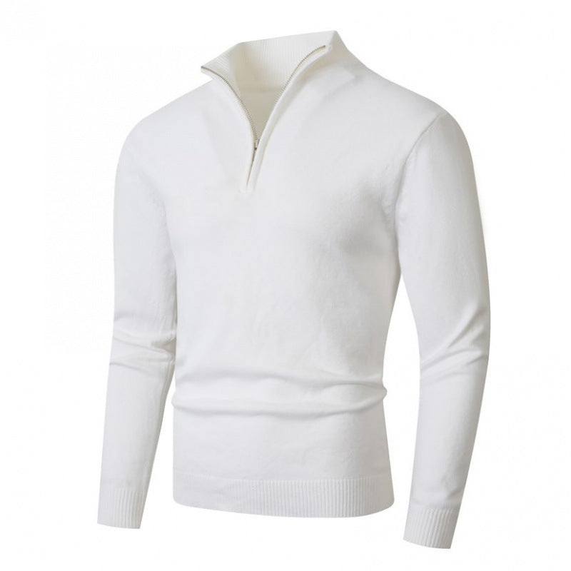 Pull Homme Grande Taille Doublé Polaire - Zip et Col Montant - SADJÉ