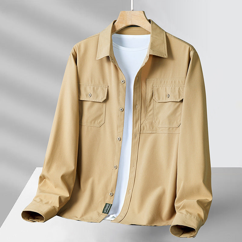 Chemise Homme Décontractée Manches Longues - Coupe Ample Confortable - SADJÉ