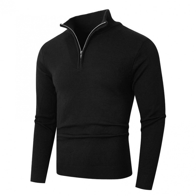 Pull Homme Grande Taille Doublé Polaire - Zip et Col Montant - SADJÉ