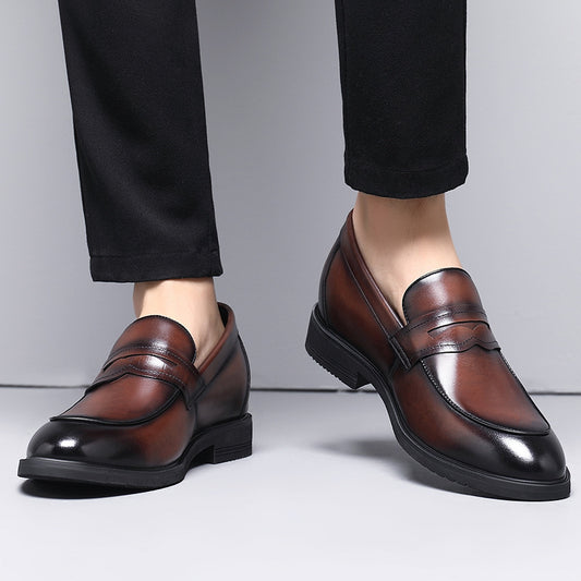 Chaussures Rehaussantes en Cuir pour Homme - Style Business Élégant - SADJÉ