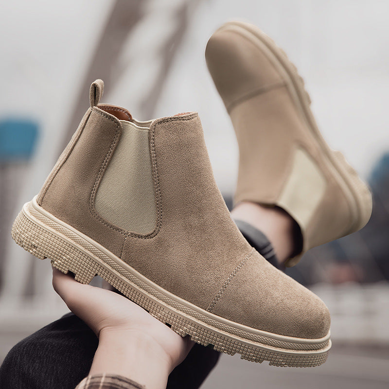 Boots Homme Slip-On Rétro - Bottines Sans Lacets Style Vintage - SADJÉ