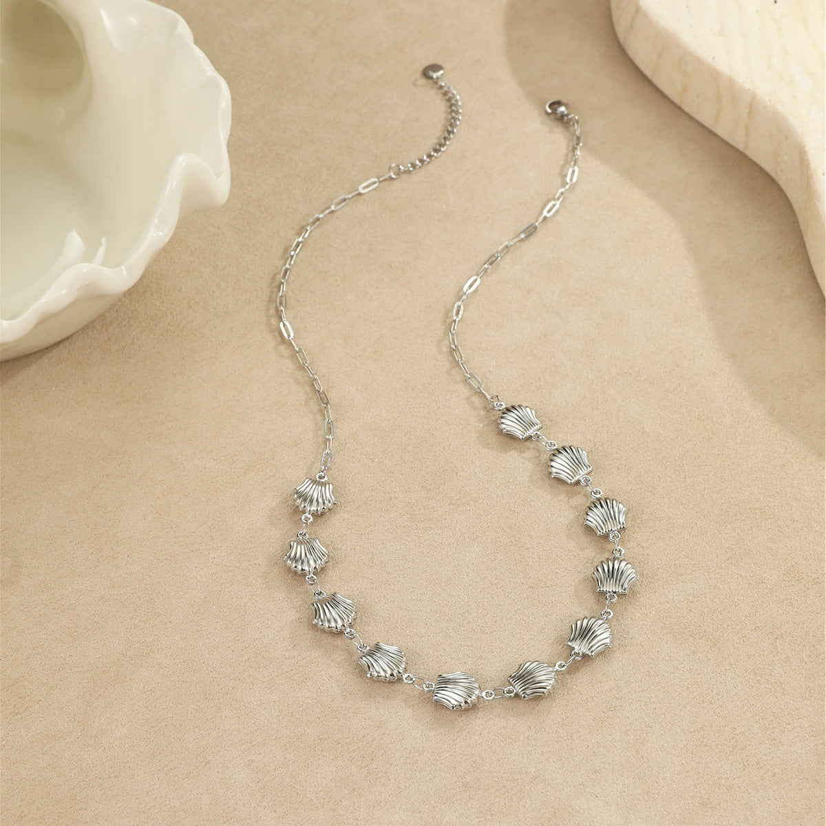 Collier Pendentifs Marins – Étoile de Mer et Coquillages Acier Inoxydable - SADJÉ