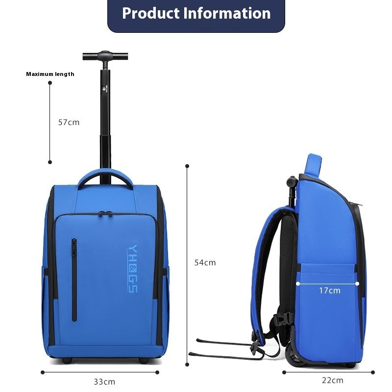 Sac à Dos Trolley Voyage Ultra Léger - Bagage Cabine 20 Pouces Polyester - SADJÉ