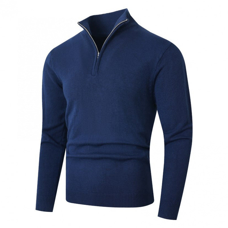 Pull Homme Grande Taille Doublé Polaire - Zip et Col Montant - SADJÉ