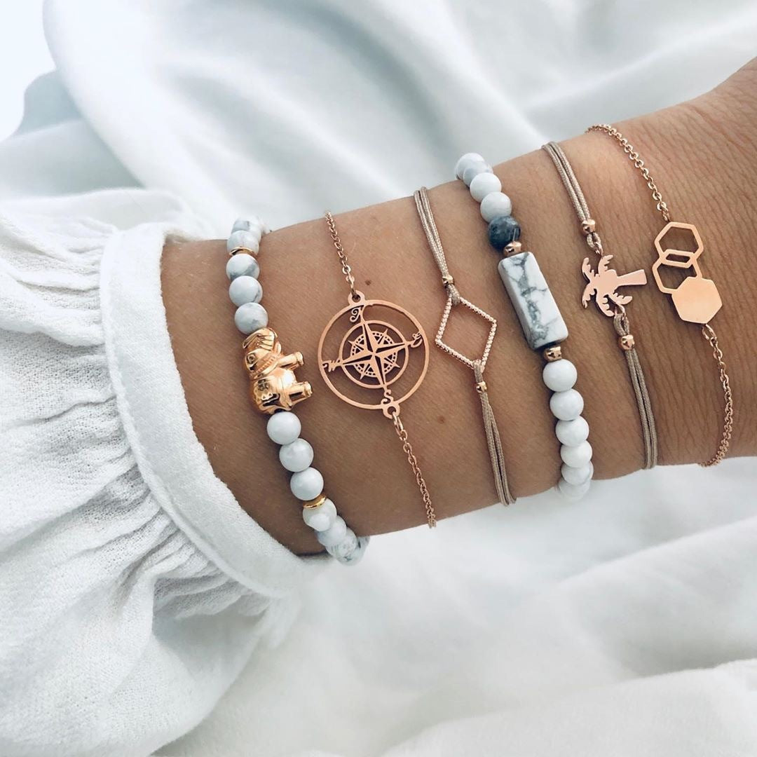Ensemble Bracelets Bohèmes – Perles Naturelles Vintage - SADJÉ