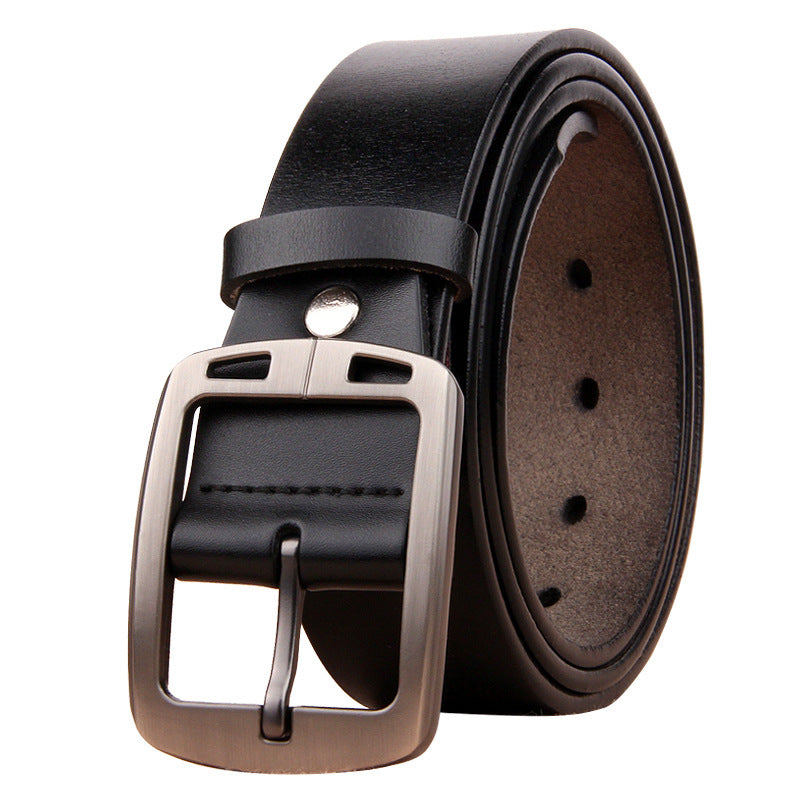 Ceinture Homme Cuir Véritable - Style Rétro Boucle Ardillon - SADJÉ