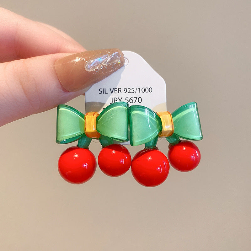 Boucles d'Oreilles Romantiques – Cœur Nœud Acrylique 7 Designs - SADJÉ