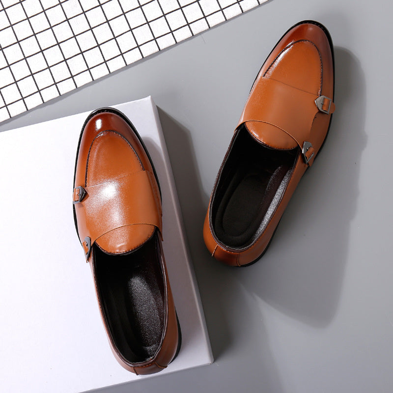 Chaussures Homme Cuir Double Boucle - Style Automne Élégant - SADJÉ