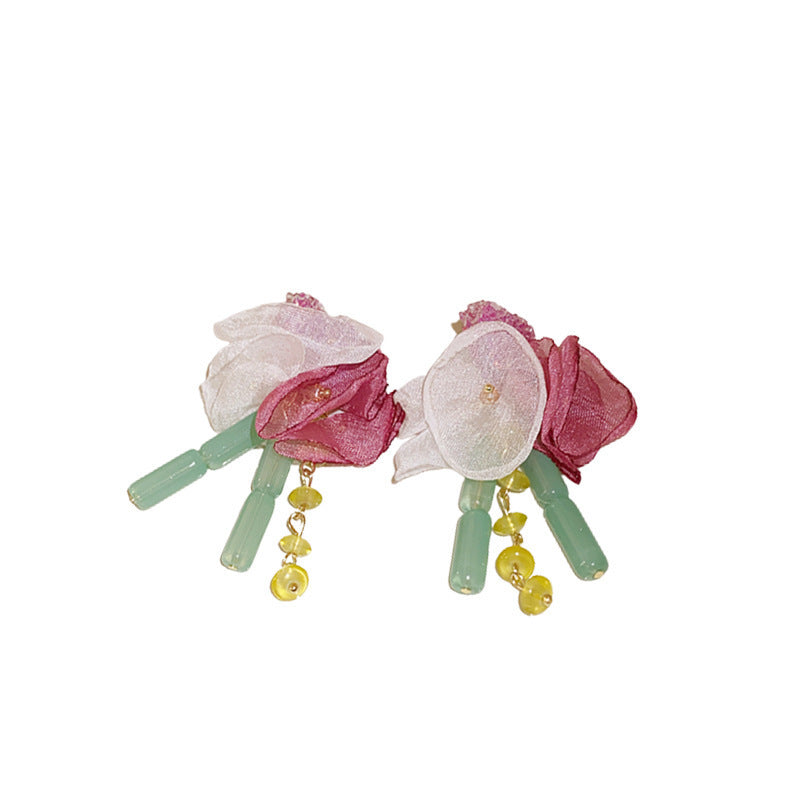 Boucles d'Oreilles Romantiques – Cœur Nœud Acrylique 7 Designs - SADJÉ