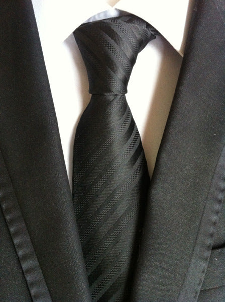 Cravate Homme Business Formelle Rayée - Polyester 146cm Élégante - SADJÉ