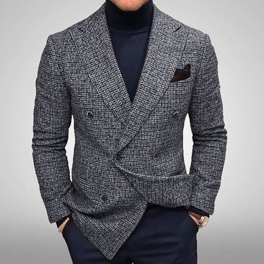 Veste de Costume Homme Décontractée - Blazer Ample Coupe Simple Élégante - SADJÉ