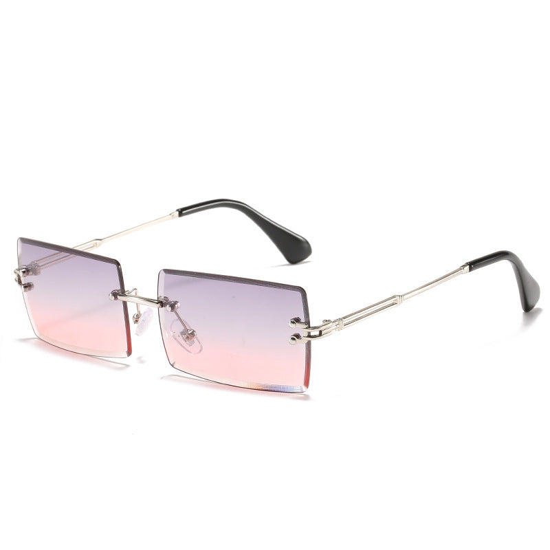 Lunettes Rectangle Sans Cadre Femme Alliage 56g - SADJÉ