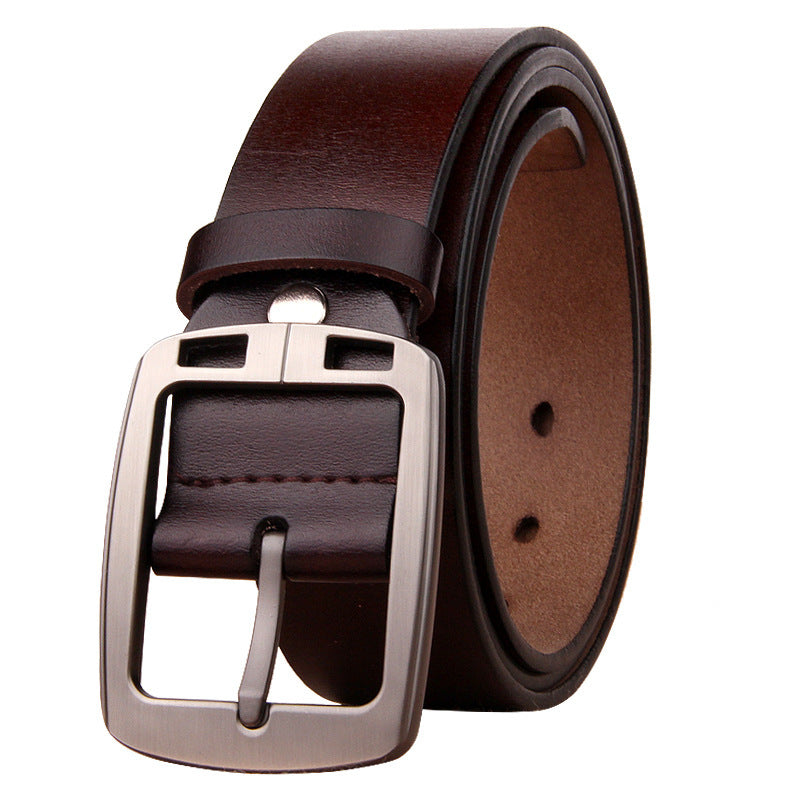 Ceinture Homme Cuir Véritable - Style Rétro Boucle Ardillon - SADJÉ