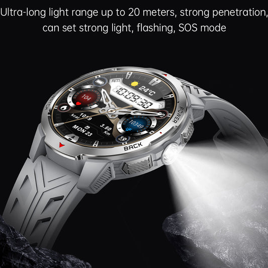 Montre Connectée Sport Boussole Lampe - Appels Bluetooth Grande Batterie - SADJÉ