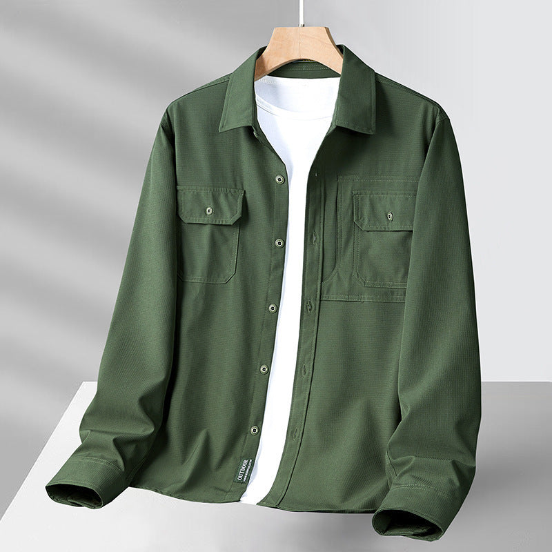 Chemise Homme Décontractée Manches Longues - Coupe Ample Confortable - SADJÉ