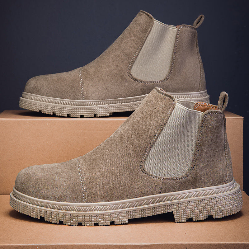 Boots Homme Slip-On Rétro - Bottines Sans Lacets Style Vintage - SADJÉ