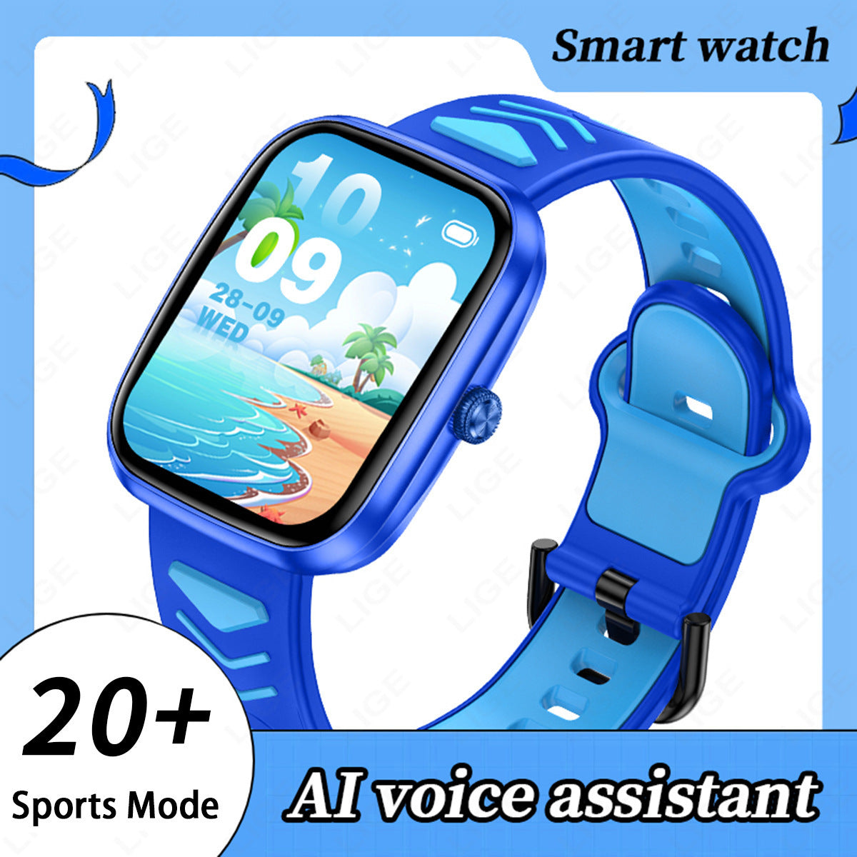 Montre Connectée Enfant avec Appels Bluetooth - Détection Sommeil et Suivi Activité - SADJÉ