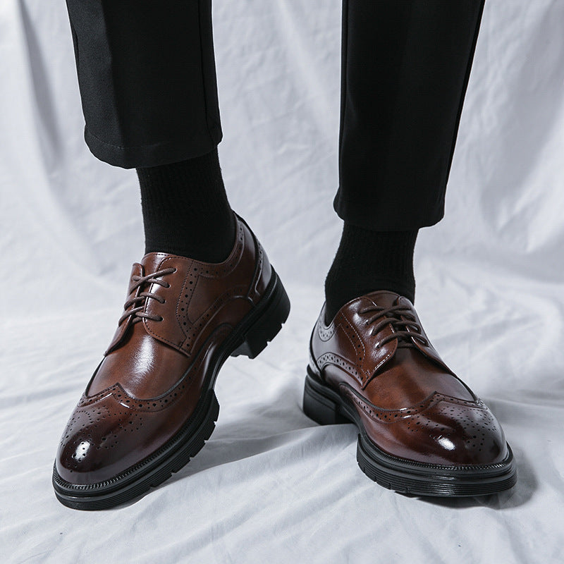 Mocassins Homme Cuir à Pompons - Chaussures Slip-On Respirantes Business Casual - SADJÉ