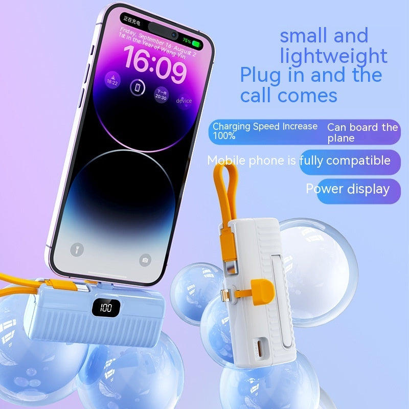 Batterie Externe Portable Capsule Compact - Power Bank Ultra-Léger - SADJÉ