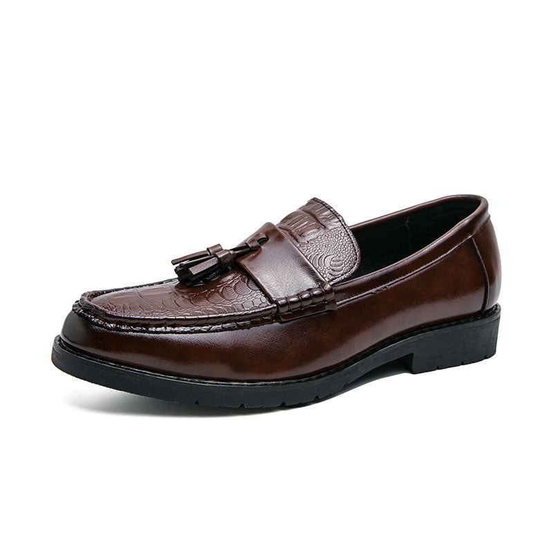 Chaussures Homme Cuir Glands Bout Pointu - Casual Élégant - SADJÉ