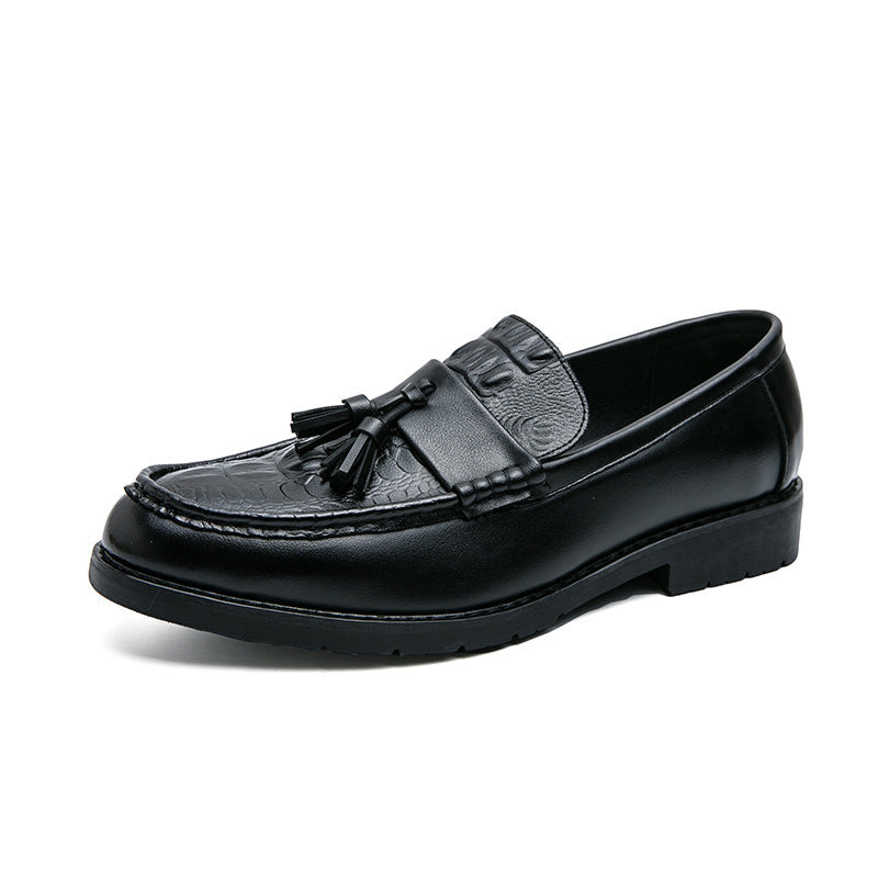 Chaussures Homme Cuir Glands Bout Pointu - Casual Élégant - SADJÉ