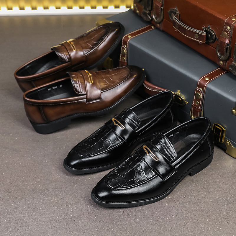 Chaussures Homme Cuir Bout Pointu Grande Taille - Business Formel - SADJÉ