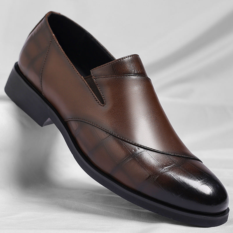 Chaussures Homme Cuir Sans Lacets Style Rétro - Business Casual - SADJÉ