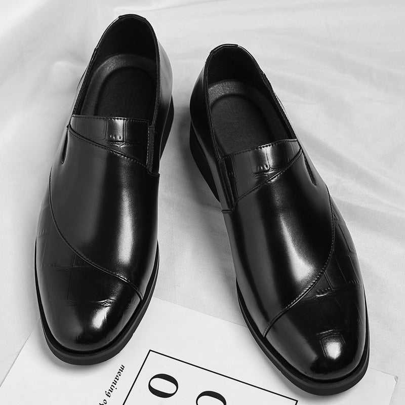 Chaussures Homme Cuir Sans Lacets Style Rétro - Business Casual - SADJÉ