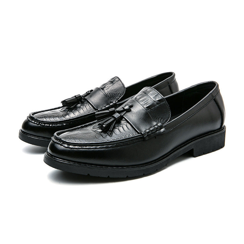 Chaussures Homme Cuir Glands Bout Pointu - Casual Élégant - SADJÉ