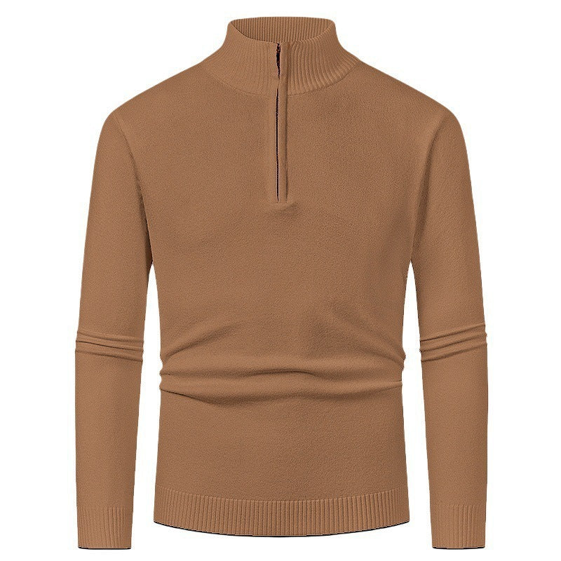 Pull Homme Polo Demi-Zip - Style Fashion Manches Longues - SADJÉ