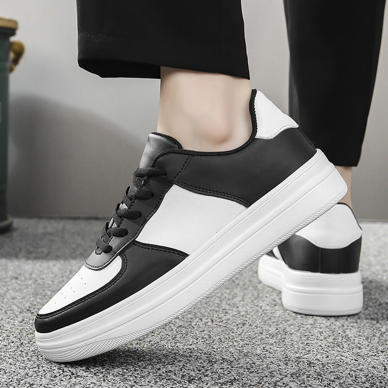 Baskets Homme Plateforme Blanches - Grande Taille Printemps Été - SADJÉ