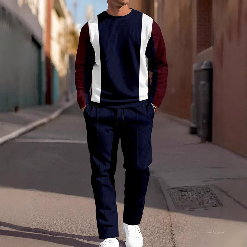 Ensemble Jogging Homme 2 Pièces - Sweat Col Rond et Pantalon Imprimé - SADJÉ