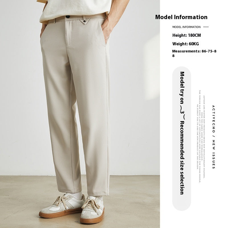 Pantalon Homme Slim Droit Casual - Coupe Ajustée Cheville - SADJÉ