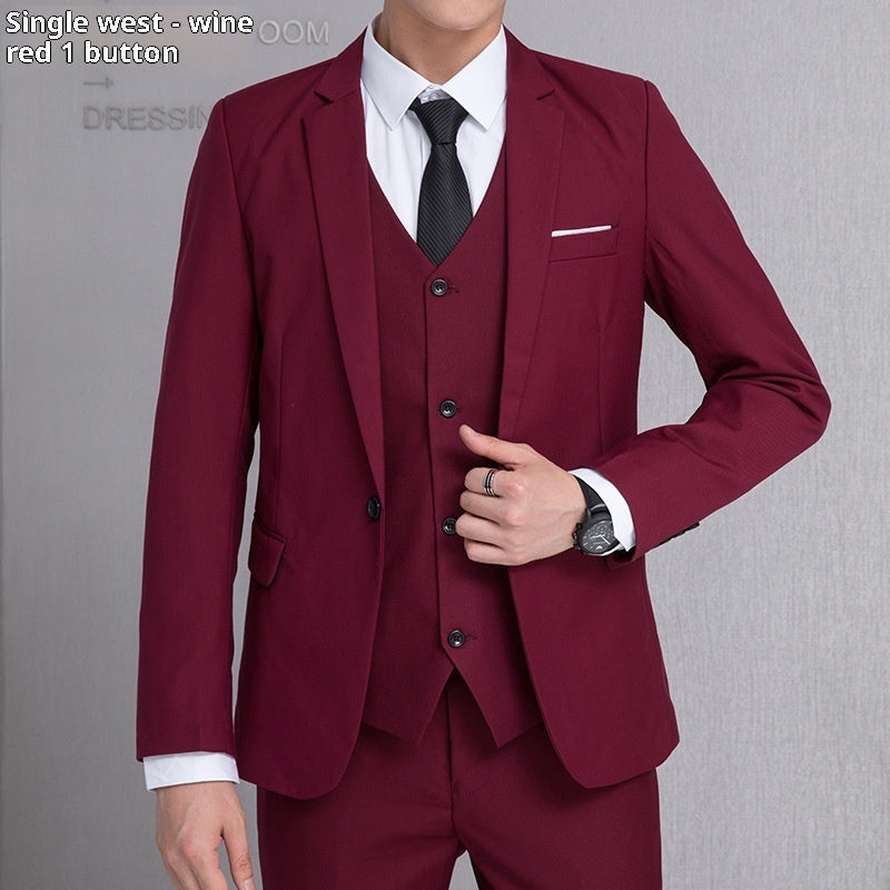 Veste Homme Blazer 1 Bouton - Costume Business Style Coréen - SADJÉ