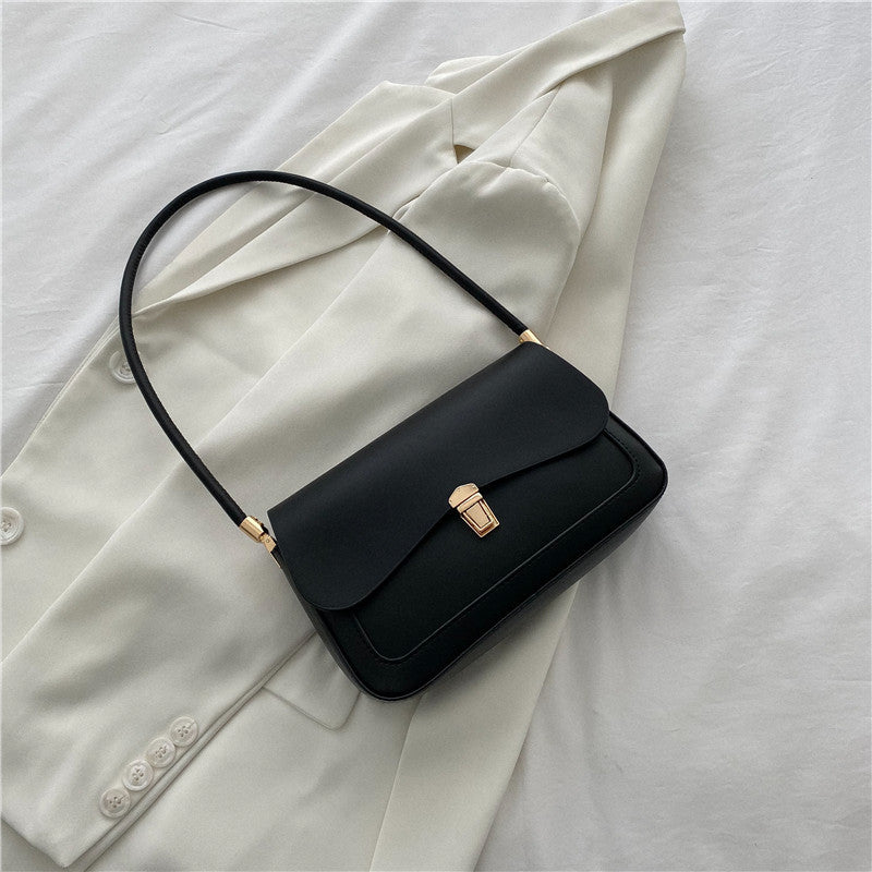 Sac simple à une épaule de couleur unie pour femme - SADJÉ