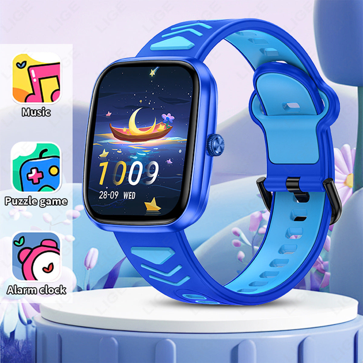Montre Connectée Enfant avec Appels Bluetooth - Détection Sommeil et Suivi Activité - SADJÉ