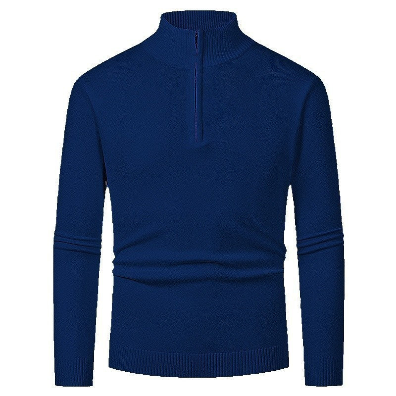 Pull Homme Polo Demi-Zip - Style Fashion Manches Longues - SADJÉ
