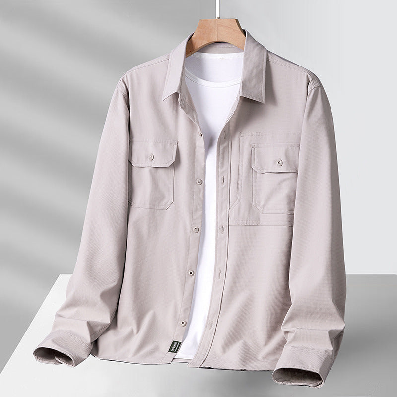 Chemise Homme Décontractée Manches Longues - Coupe Ample Confortable - SADJÉ