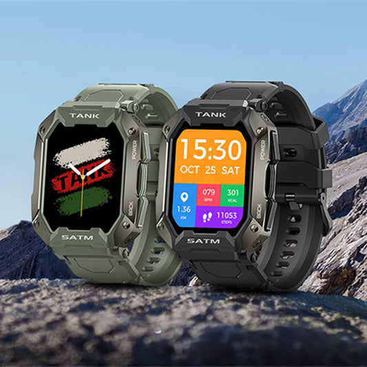 Montre Connectée Outdoor Étanche 5ATM IP69K - Bluetooth Sport - SADJÉ