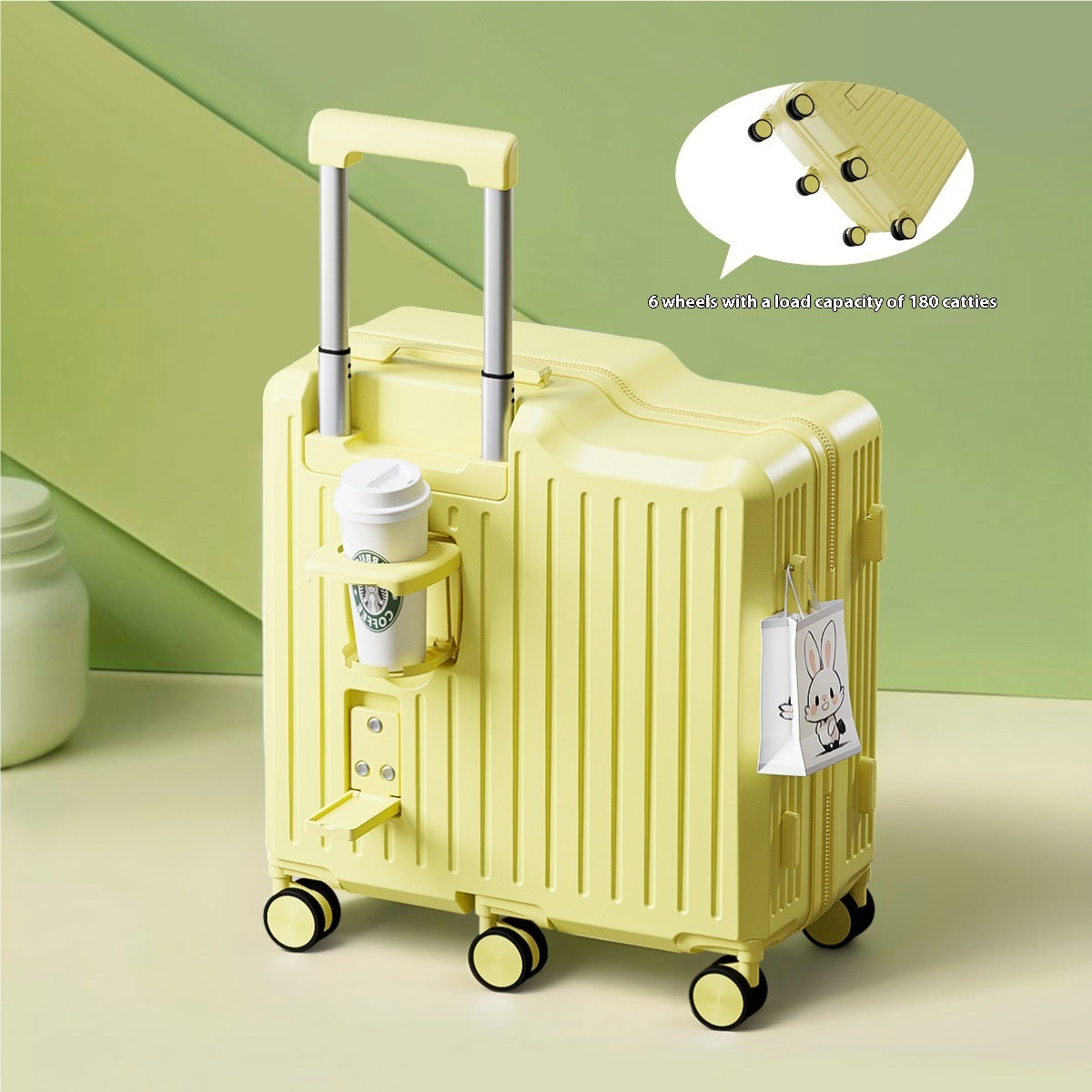 Valise Trolley 22 Pouces - Design Moderne avec Siège Intégré ABS PC - SADJÉ