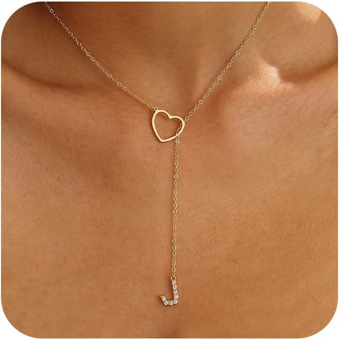 Pendentif Initiale Glamour – Laiton Plaqué Or Zircon 26 Lettres - SADJÉ