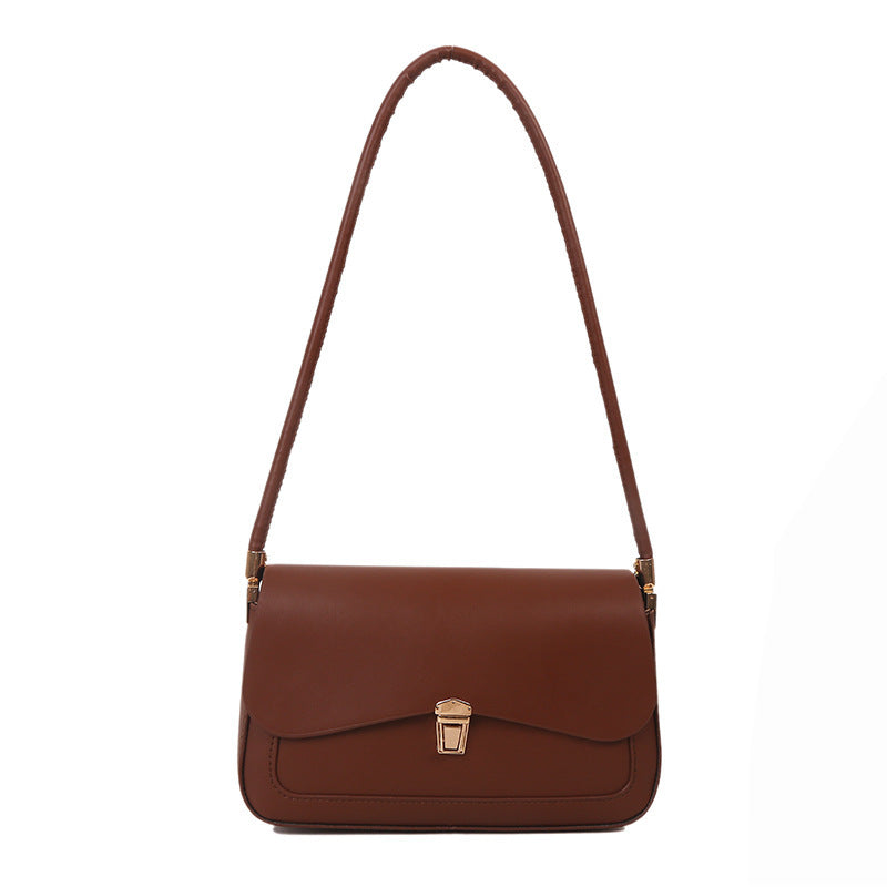 Sac simple à une épaule de couleur unie pour femme - SADJÉ
