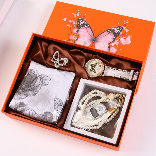 Coffret Cadeau Demoiselle d'Honneur 5-6 Pièces - Ensemble Mariage avec Nœud Élégant - SADJÉ