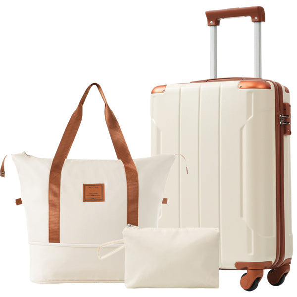 Set 3 Valises Rigides Roues TSA - Voyage Complet 3710g - SADJÉ