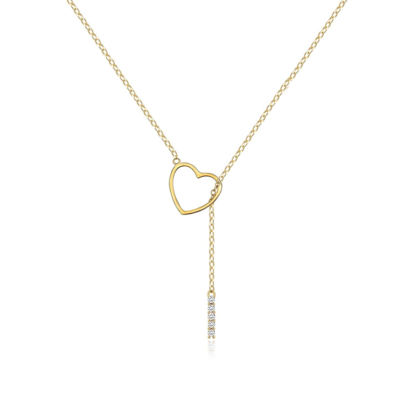 Pendentif Initiale Glamour – Laiton Plaqué Or Zircon 26 Lettres - SADJÉ