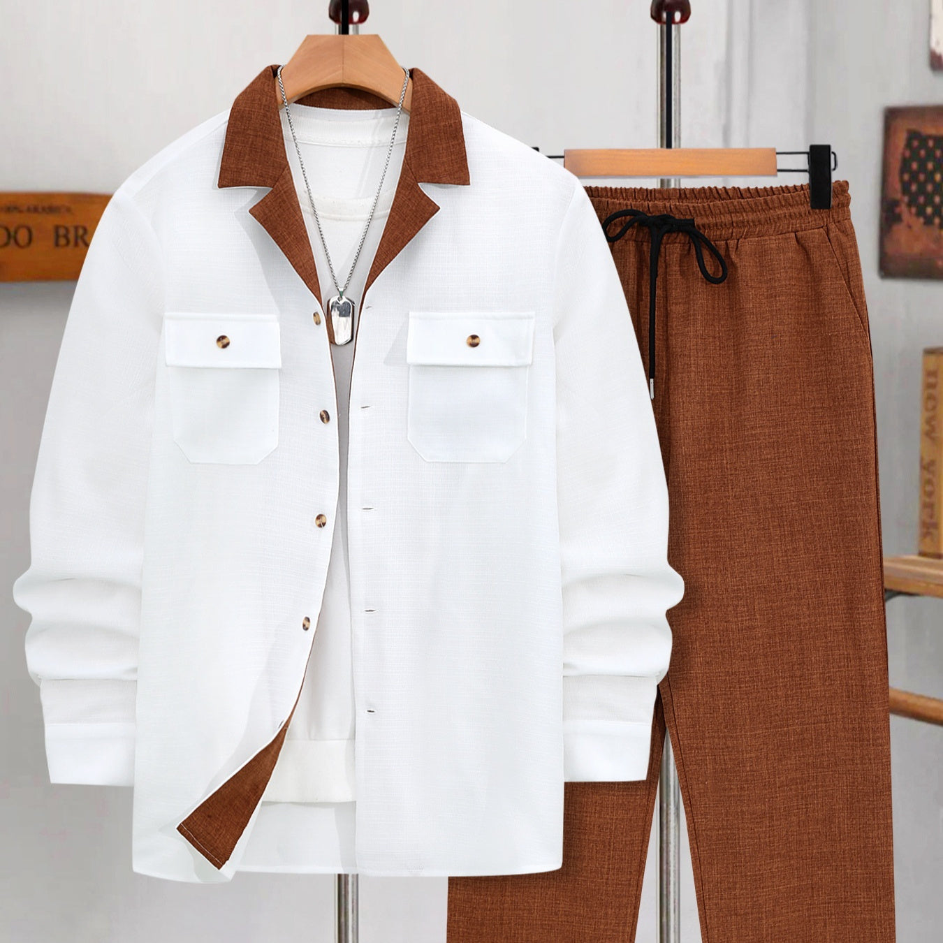 Ensemble Costume Décontracté Homme - Veste et Pantalon Créatif - SADJÉ