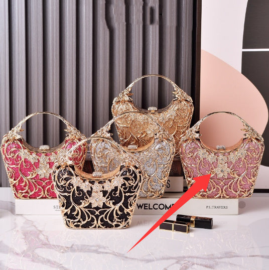 Pochette Soirée Ajourée Brillante - Sac Banquet 520g - SADJÉ